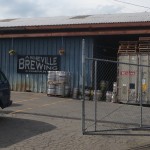 Loading area at Asheville Brewing