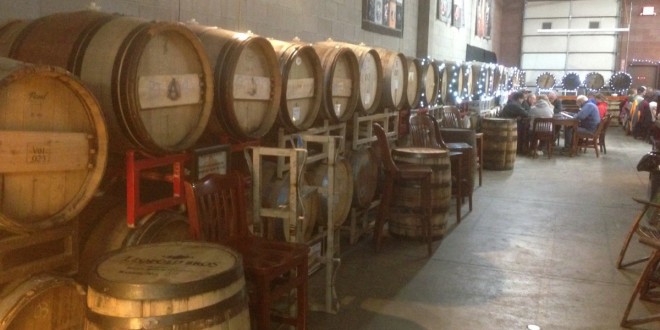 Avery Brewing barrel room