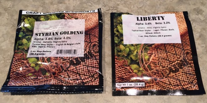Styrian Goldings & Liberty hops