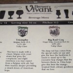 Beer Menu #1/3