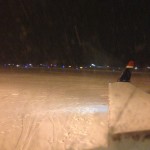 Flight delayed by snow