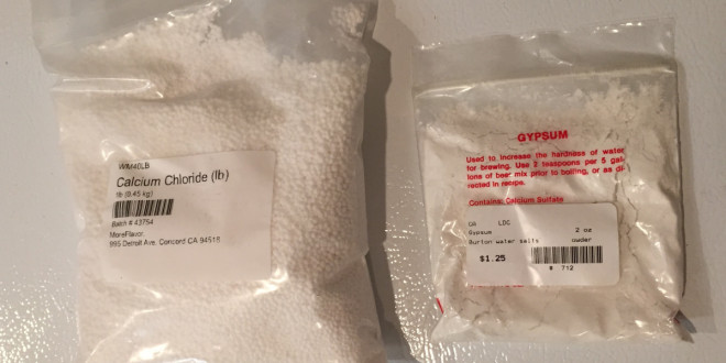 Water additions for the Mash