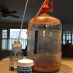 Empty carboy ready for cleaning
