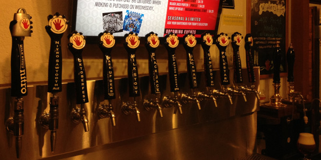 Left Hand Brewing tap handles