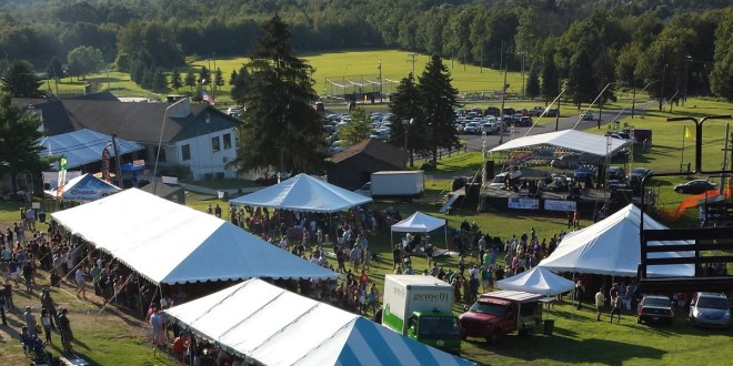 State College Brew Expo with Mount Nittany in the background