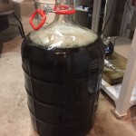 Carboy of aerated wort