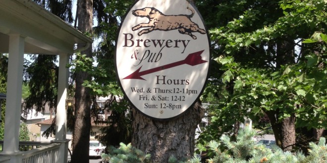 Selin's Grove Brewing sign